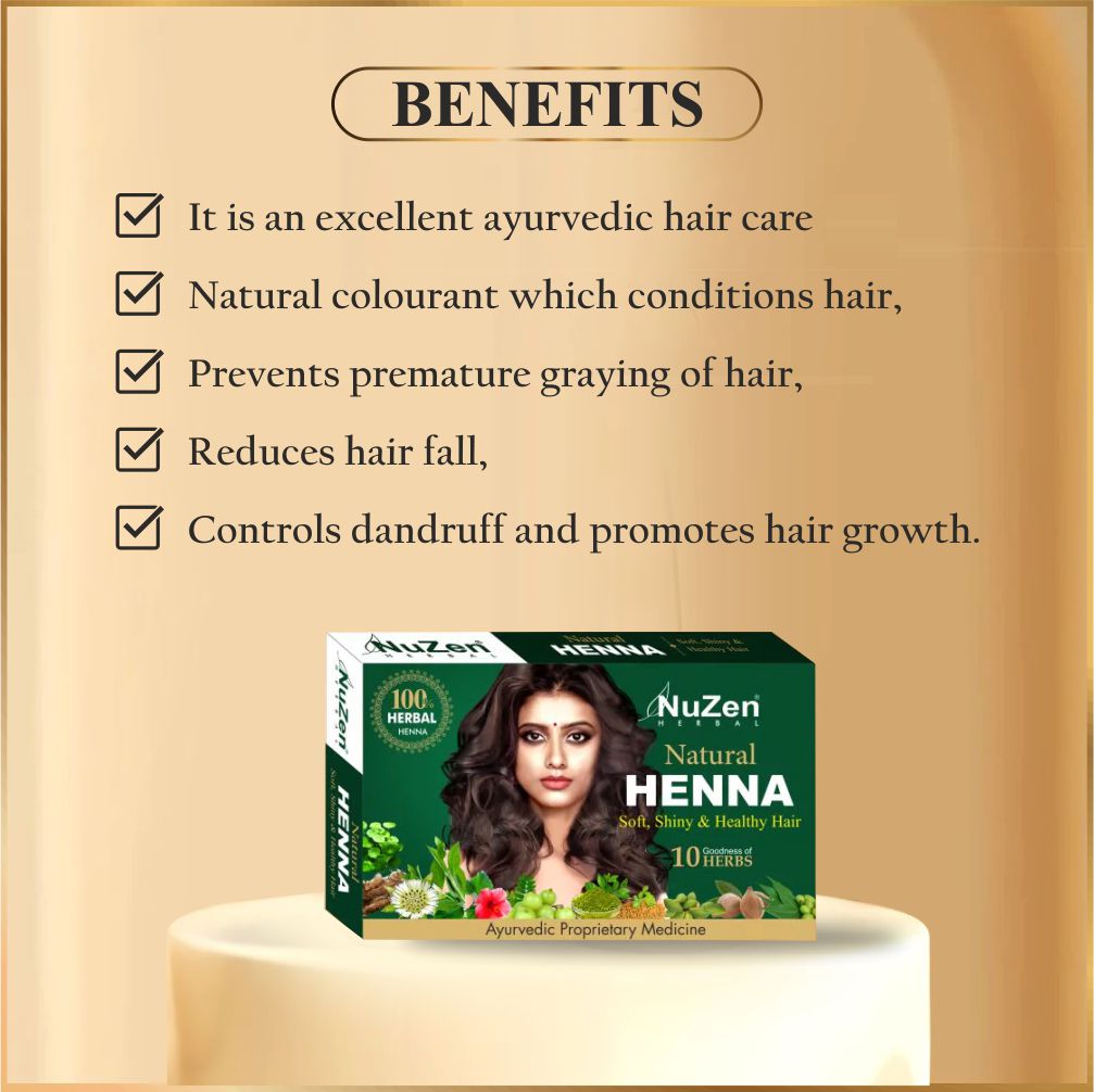 NuZen Herbal Natural Henna (Pack of 2)