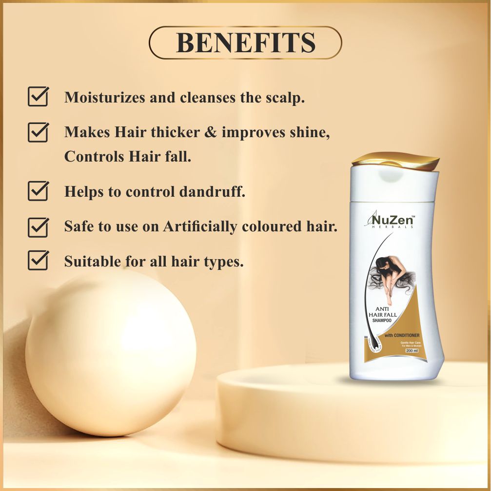 Nuzen Herbal Hair oil (250ml) & Anti-Hair fall Shampoo (200ml)