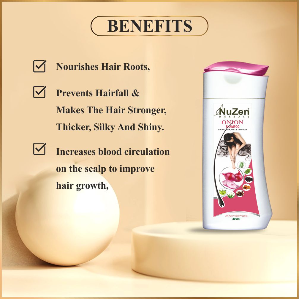 NuZen Herbal Hair oil (250ml) & Onion Shampoo(200ml)